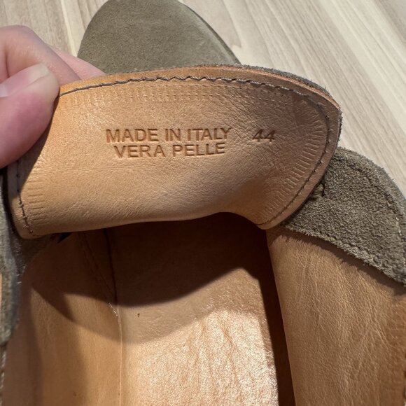 Astroflex Greenflex Grey Taupe Leather Suede Desert Ankle Boots Men's Size 44 - Picture 6 of 8